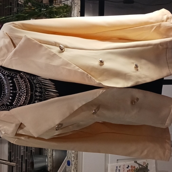 COPY - Women's Business Casual Beige Blazer. - Picture 3 of 8